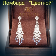 Ювелирное изделие Bellini  Gioielli серьги 
с бриллиантами и топазами
