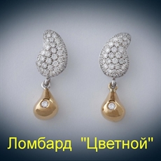 Ювелирное изделие Belluni  серьги 
с бриллиантами