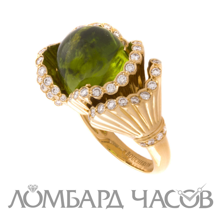 Ювелирное изделие Boucheron  "Frou Frou" Peridot & Diamond ring