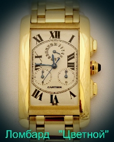 Швейцарские часы Cartier  Americaine 
Tank Chronograph