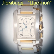 Швейцарские часы Cartier  Tank Francaise Chronoflex IIN 2-Tone
