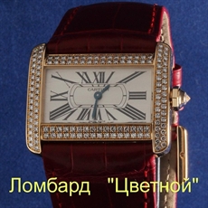 Швейцарские часы Cartier  Tank 
Divan Yellow Gold