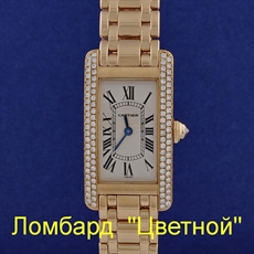Швейцарские часы Cartier  Americaine Tank with Diamond