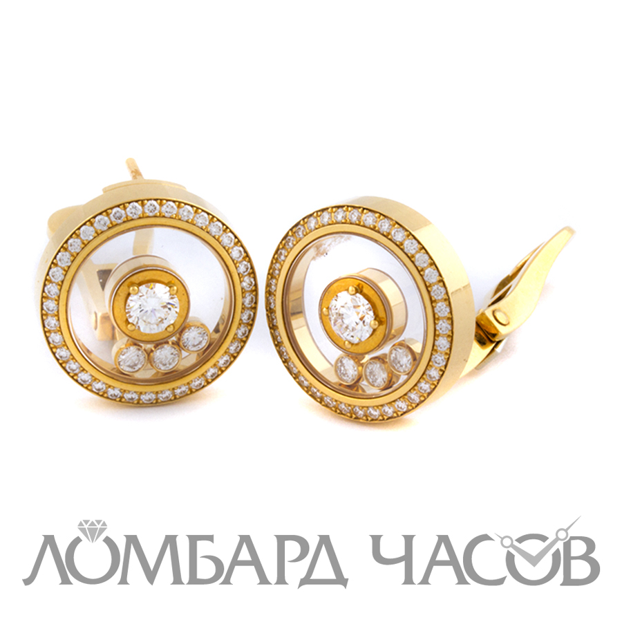 Ювелирное изделие Chopard  
серьги с бриллиантами