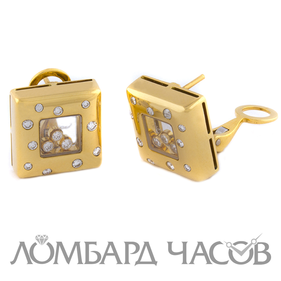 Ювелирное изделие Chopard  
серьги Happy Diamonds