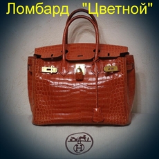 Аксессуар Hermes Сумка Orange Crocodile 30cm Birkin Palladium Hardware