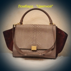 Аксессуар Celine Сумка Dion Runway Grey Phython Small Tote Bad
