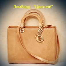 Аксессуар Dior Сумка Christian "Lady " Python