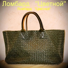Аксессуар Bottega Veneta  Dark Green Woman Cabat Bag