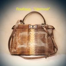 Аксессуар Fendi  Tote Python Medium Bag сумка