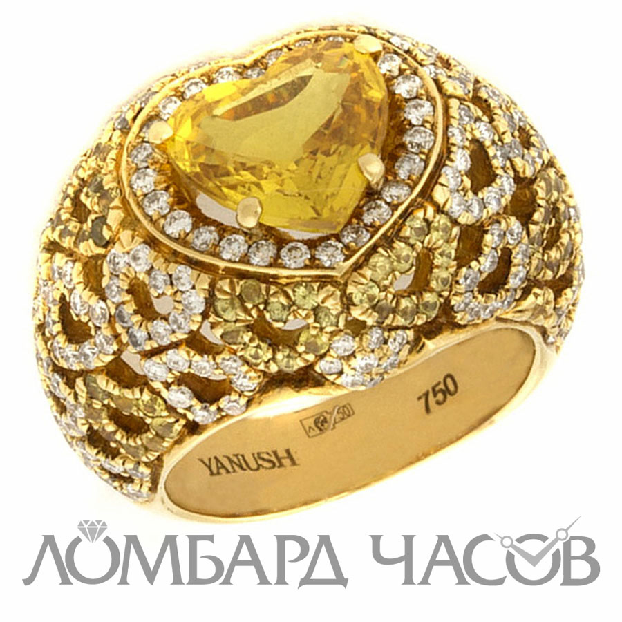 Ювелирное изделие Yanush Gioielli  
кольцо с сапфиром