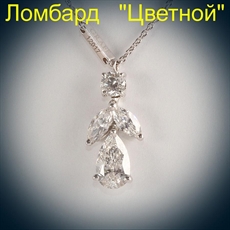 Ювелирное изделие Graff GRAFF Platinum Pearshape Diamond Pendant