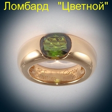 Ювелирное изделие Cartier  кольцо 
с перидотом