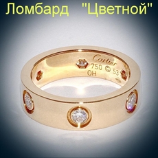 Ювелирное изделие Cartier  Love кольцо с бриллиантами