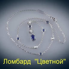 Ювелирное изделие Chaumet  подвеска с сапфирами и бриллиантами
