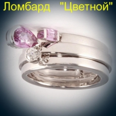Ювелирное изделие Chaumet  кольцо с сапфирами и бриллиантом