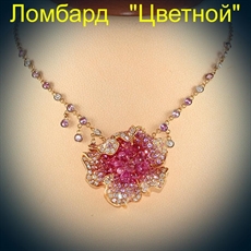 Ювелирное изделие Palmiero  Jewelleri Design колье с бриллиантами и розовыми сапфирами