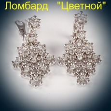 Ювелирное изделие Princess  серьги 
с бриллиантами