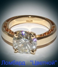 Ювелирное изделие No name Кольцо с бриллиантом 3,42 ct