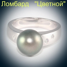Ювелирное изделие No name Кольцо с черным жемчугом