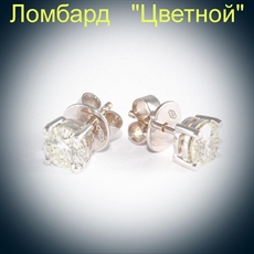 Ювелирное изделие No name Пусеты по 0.90 ct
