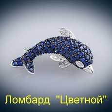 Ювелирное изделие Gianni Lazzaro  брошь-подвеска "Дельфин"