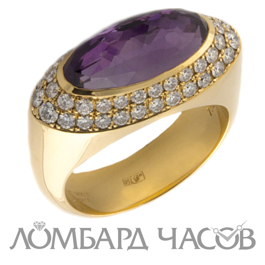 Ювелирное изделие Chopard  
кольцо с бриллиантами и аметистом
