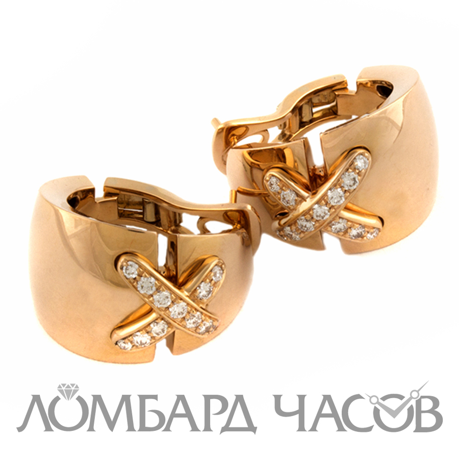 Ювелирное изделие Chaumet  
серьги из розового золота