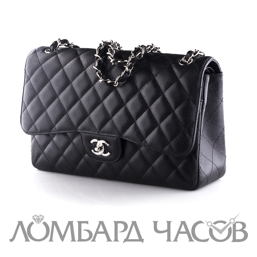 Аксессуар Chanel  Classic Single Flap Bag Quilted Caviar