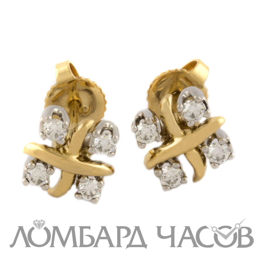 Ювелирное изделие Tiffany & Co  
серьги с бриллиантами