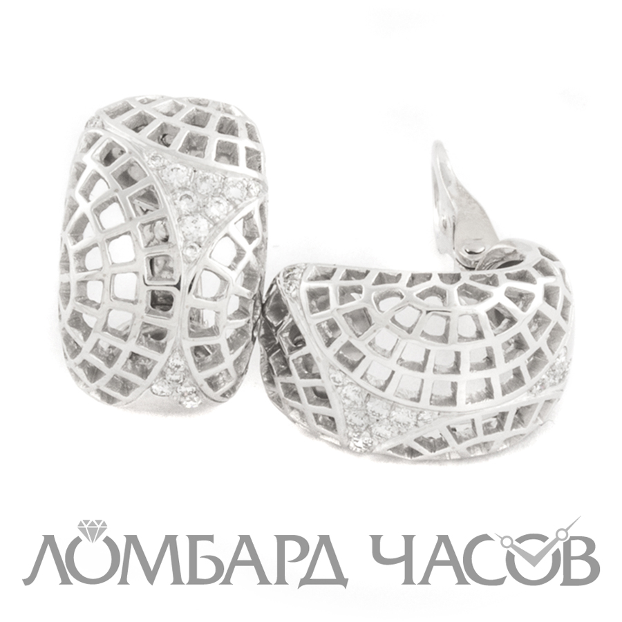 Ювелирное изделие Cartier  
серьги с бриллиантами