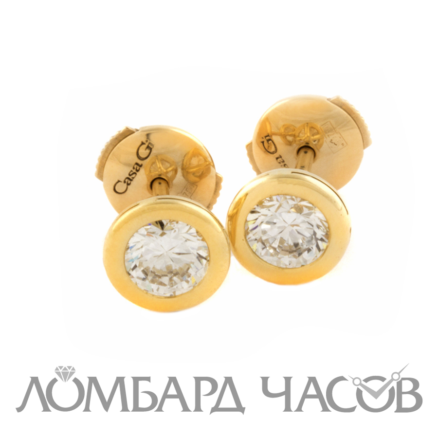 Ювелирное изделие Casa Gi  
пусеты по 0,70 ct.