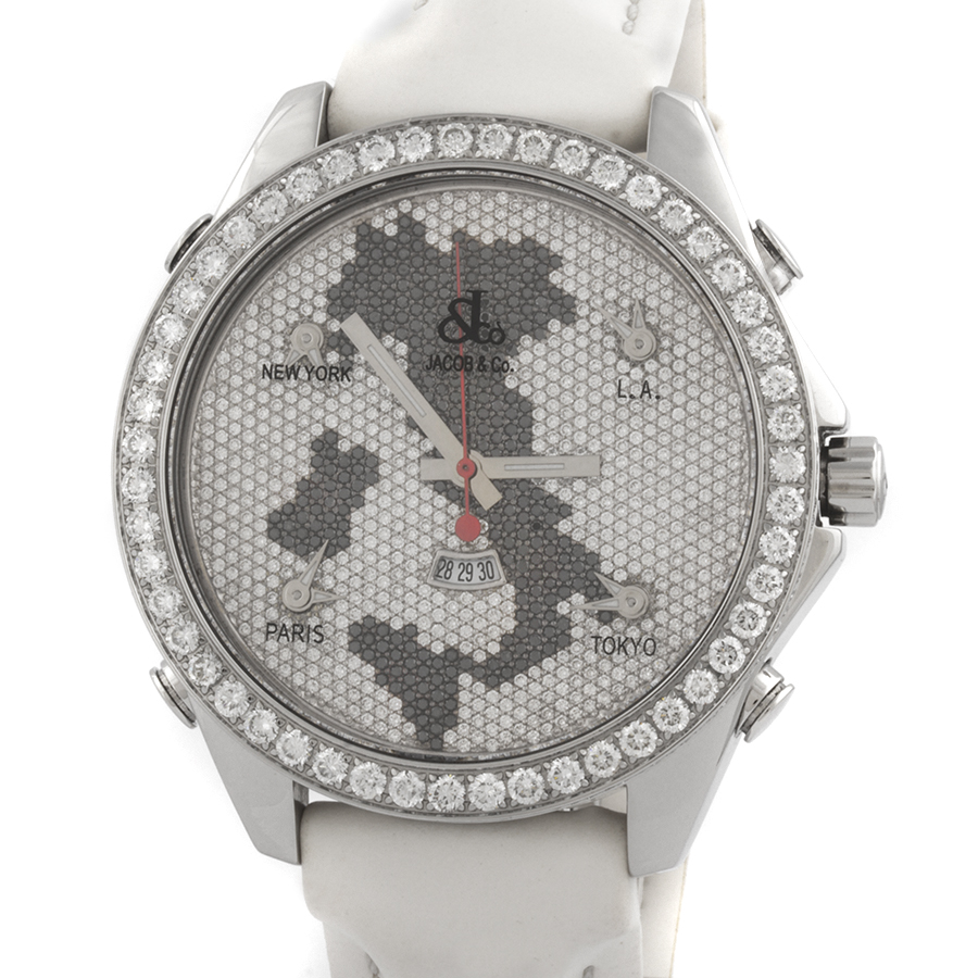Швейцарские часы Jacob & Co. Jacob & Co 
The Five Time Zone Italian Map 47mm