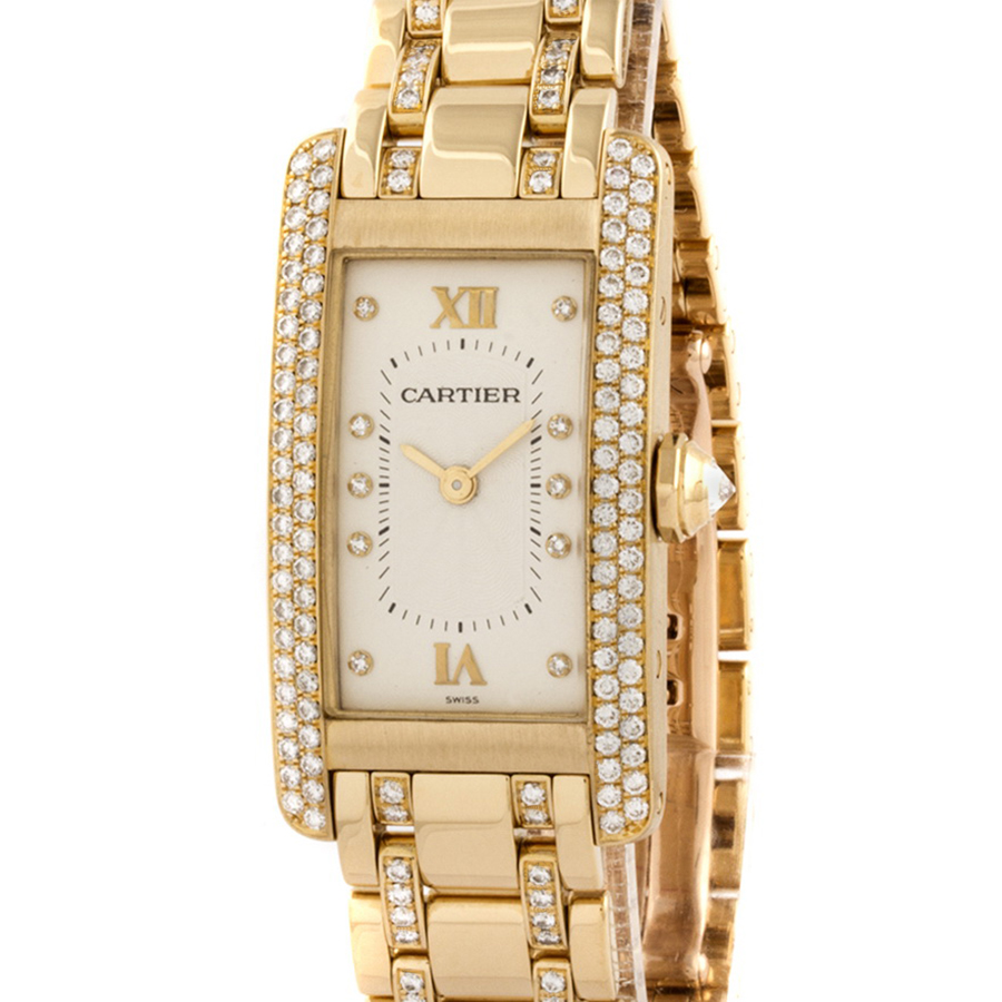 Швейцарские часы Cartier  American Tank Diamond Lady's Watch 'Boutique' Limited Edition