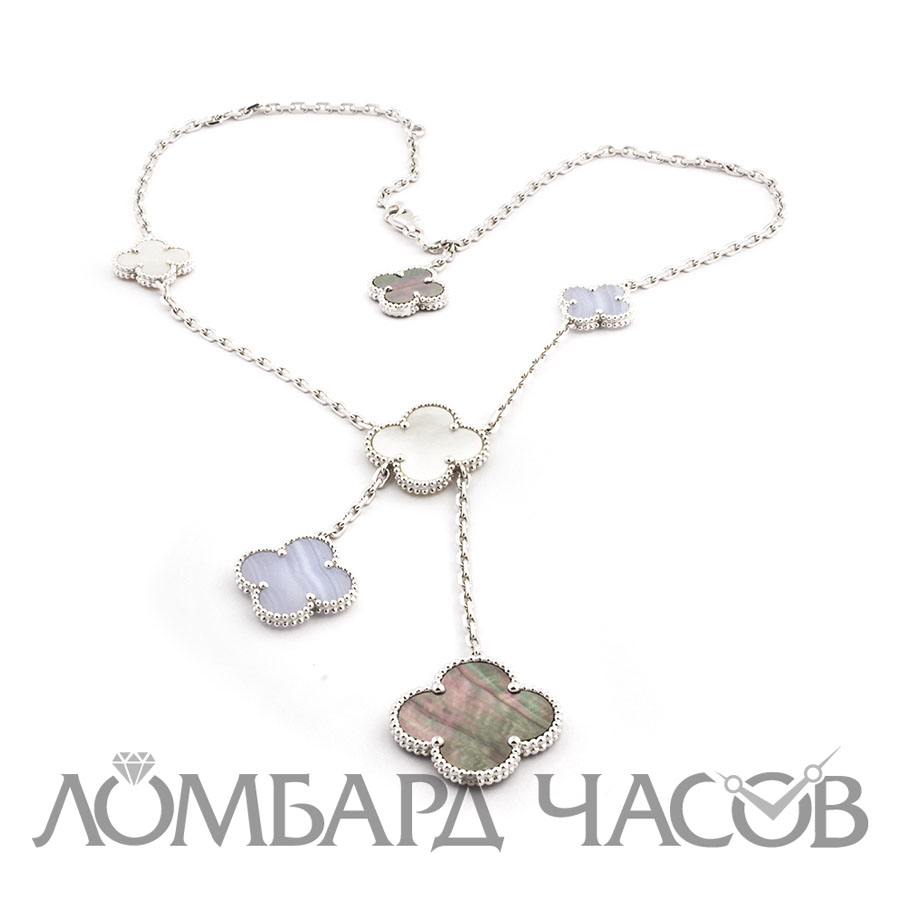 Ювелирное изделие Van Cleef & Arpels  Magic 
Alhambra 6-Motif Necklace WG