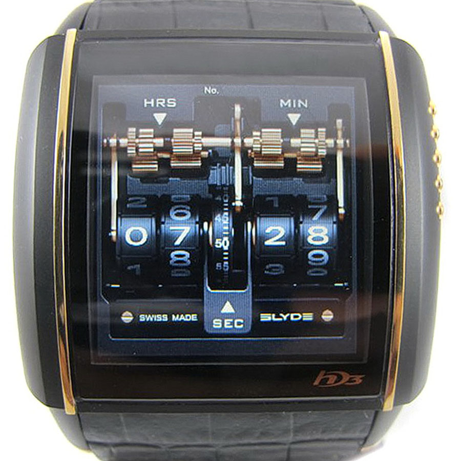 Швейцарские часы Hd3 FHD3 Slyde by Jorg Hysek 
Full Black & Rose Gold