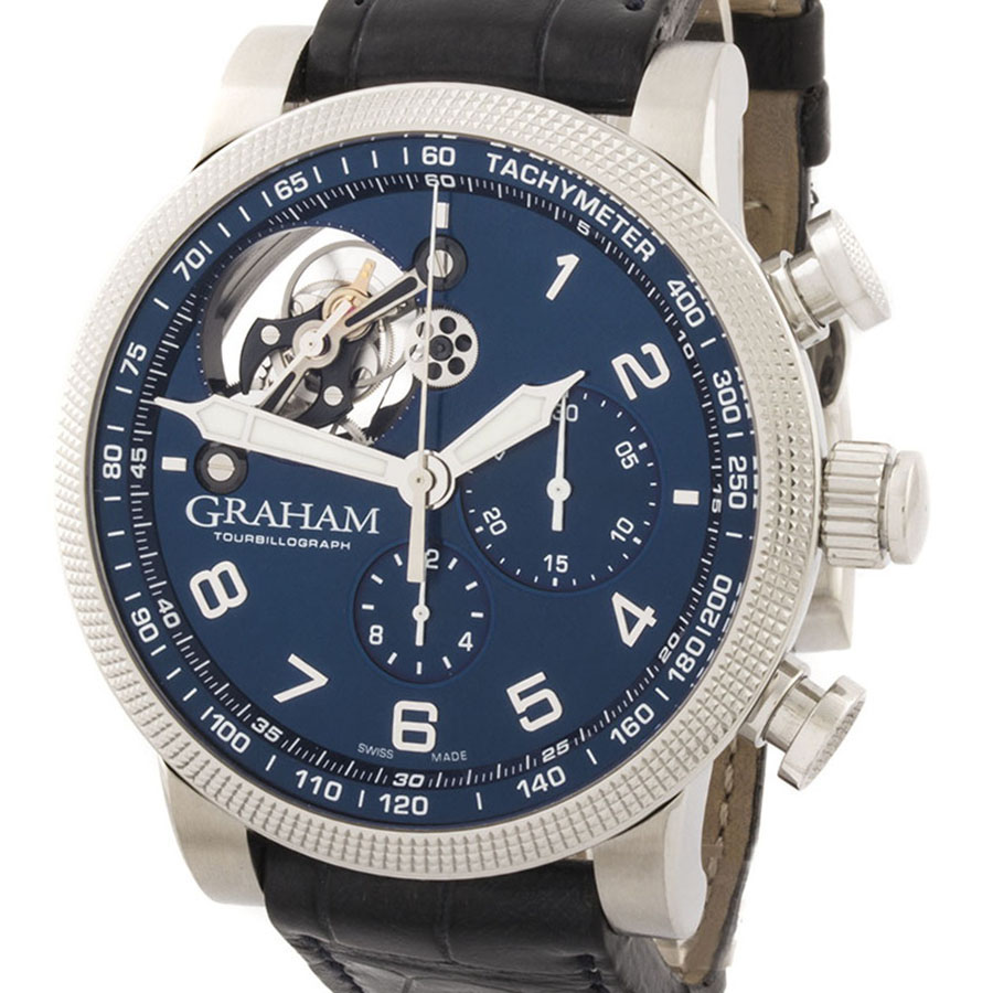 Швейцарские часы Graham  
Silverstone Tourbillograph