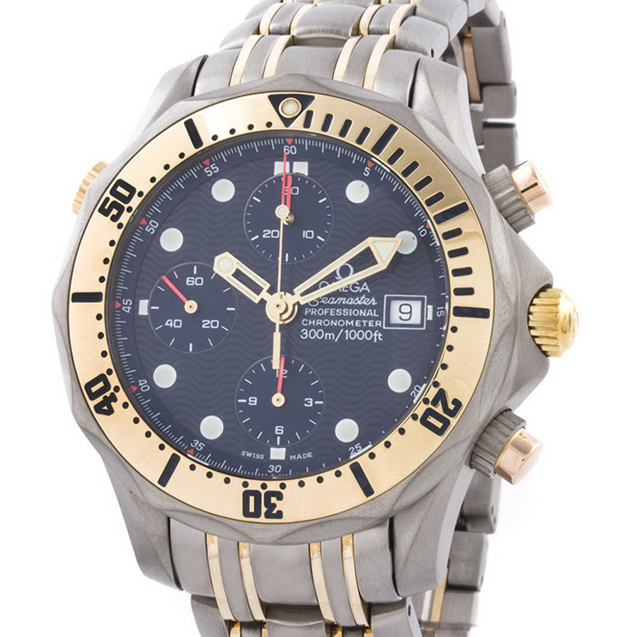 Швейцарские часы Omega  Seamaster Diver 
Chronograph Titanium Gold