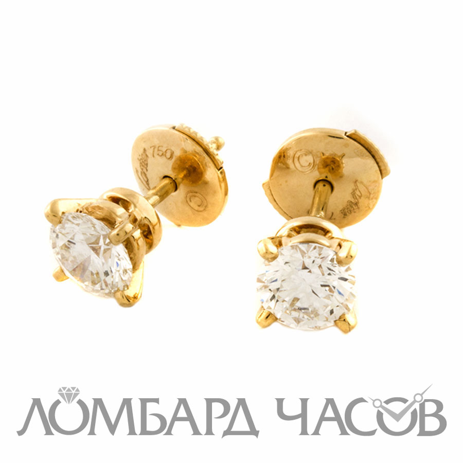 Ювелирное изделие Cartier  
пусеты по 0.50 ct