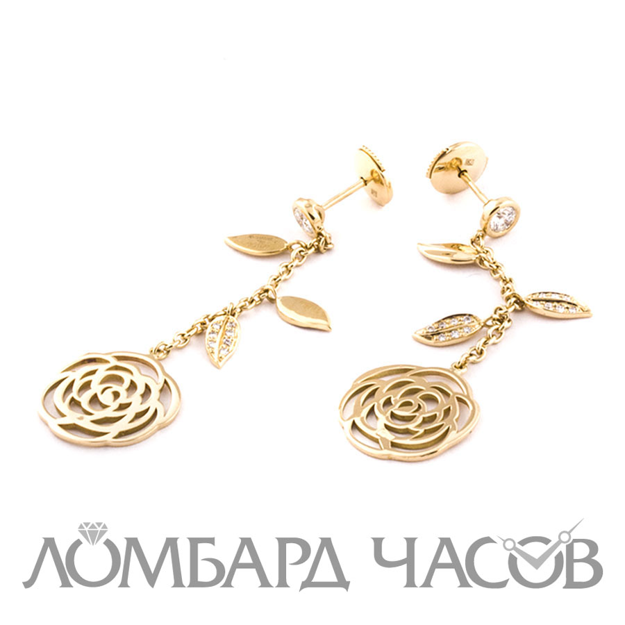 Ювелирное изделие Chanel  
Camélia серьги с бриллиантами