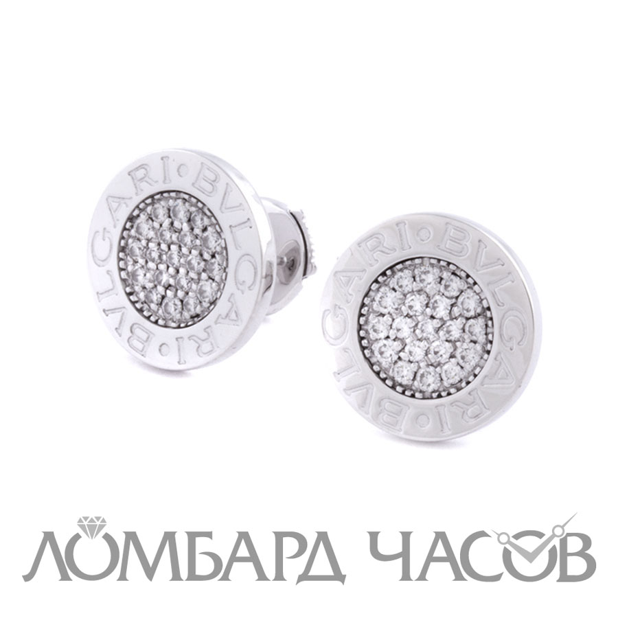Ювелирное изделие Bvlgari  
пусеты из белого золота
