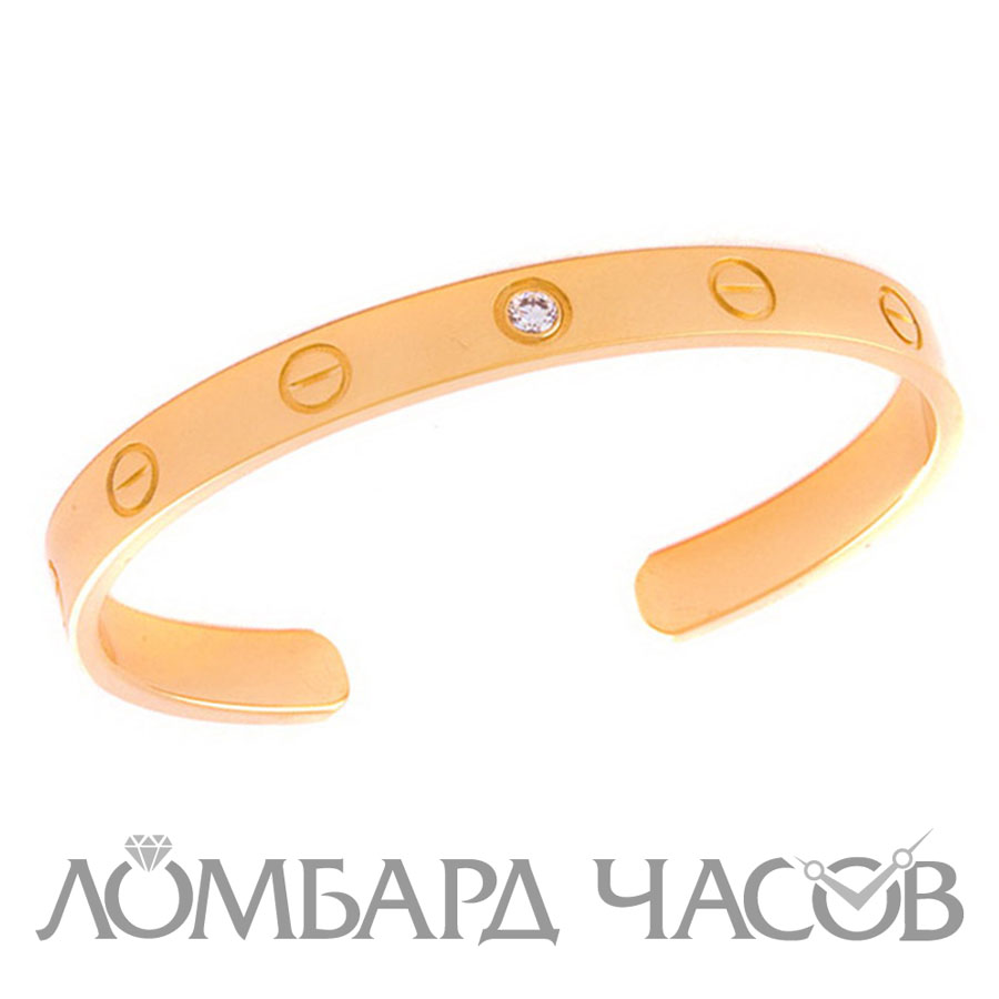Ювелирное изделие Cartier  Love 
браслет из золота с бриллиантом