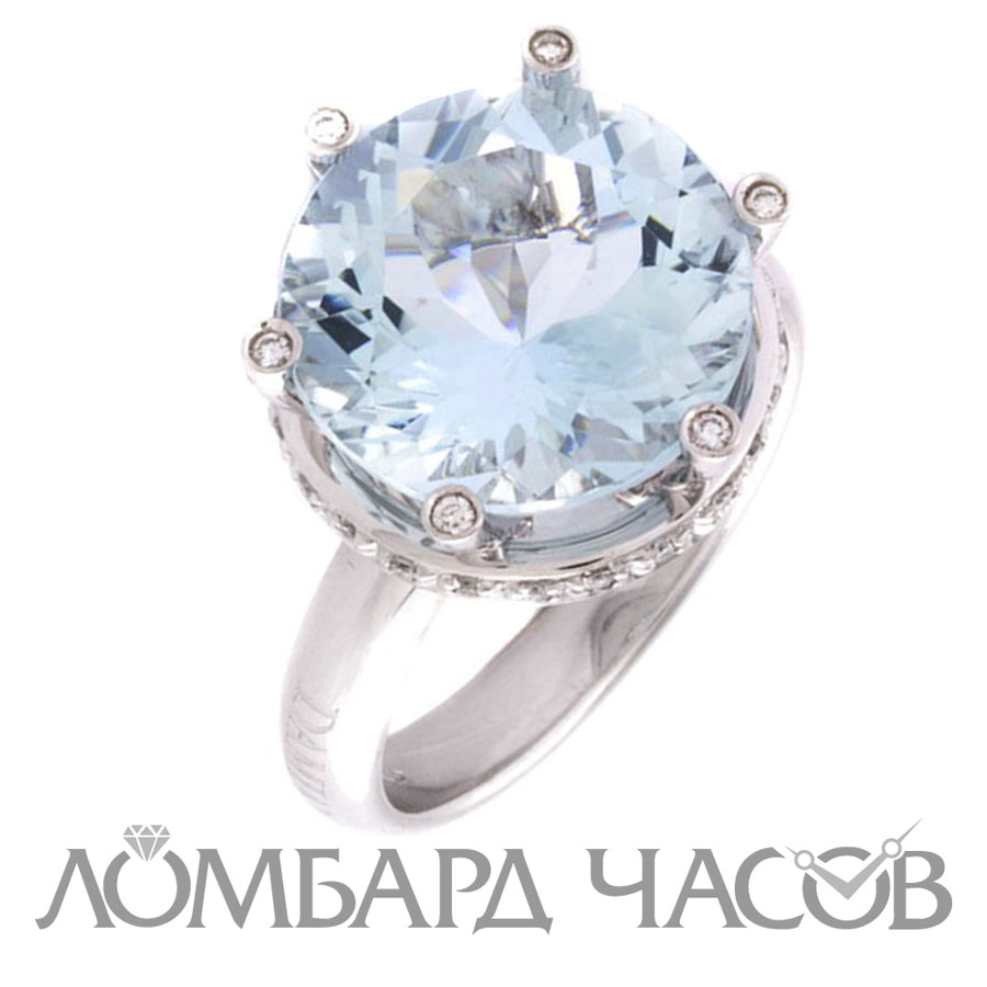 Ювелирное изделие Damiani 
кольцо с аквамарином