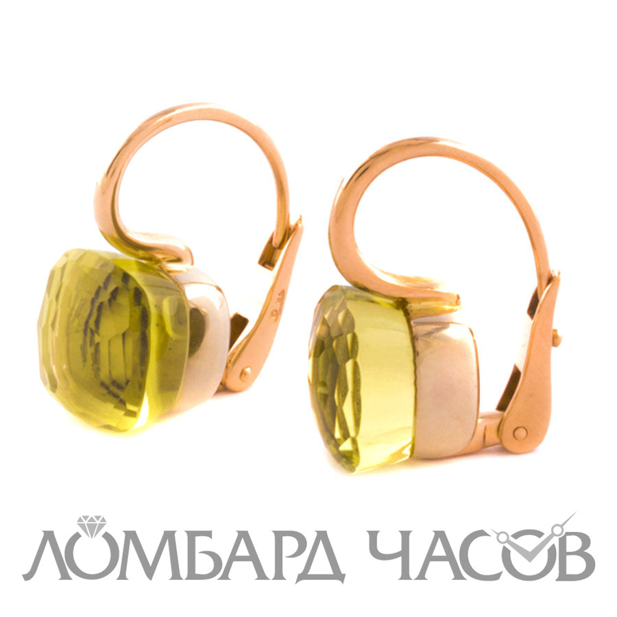 Ювелирное изделие Pomellato  
серьги Nudo с лимонным кварцем