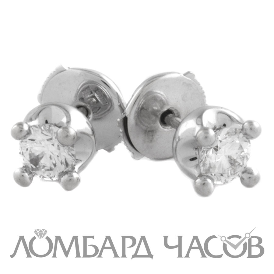 Ювелирное изделие Bvlgari  
пусеты по 0.35 ct