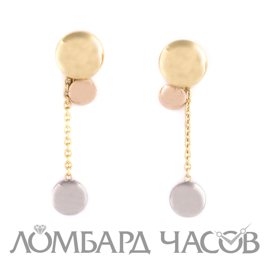 Серьги Cartier  Trinity