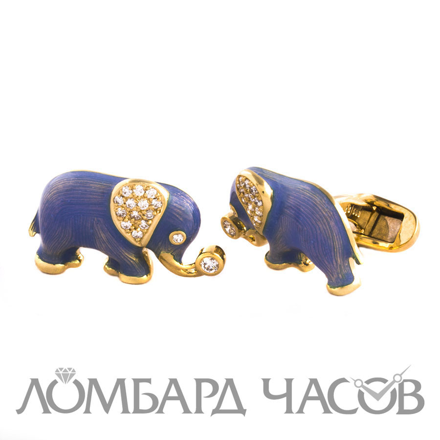 Ювелирное изделие Faberge  запонки слоники Limited