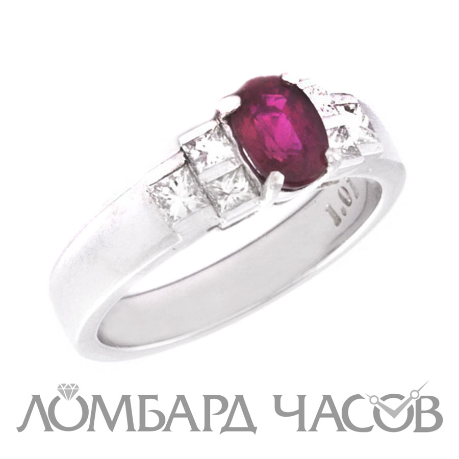 Ювелирное изделие No name Кольцо с рубином 1.00 ct