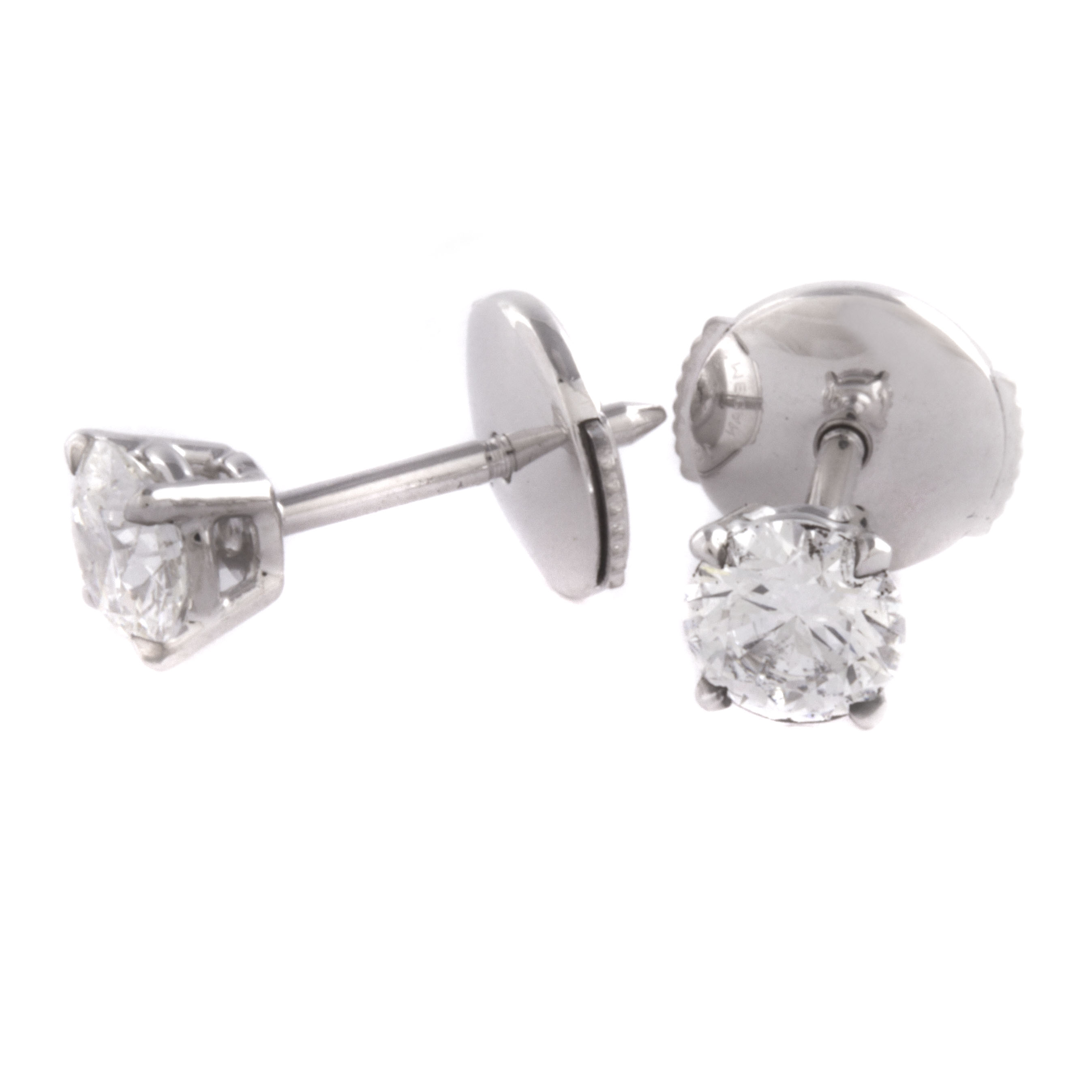 Ювелирное изделие No name Пусеты с бриллиантами по 0.40 ct GIA