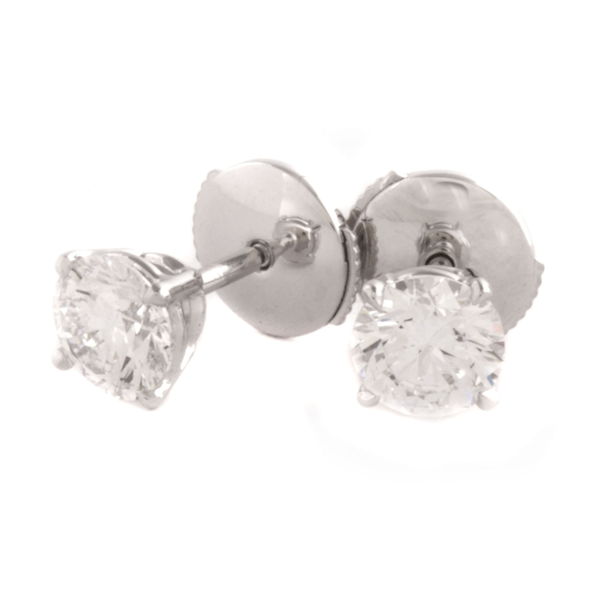 Ювелирное изделие No name Пусеты с бриллиантами по 0.70 ct GIA